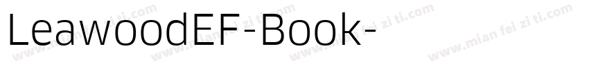 LeawoodEF-Book字体转换
