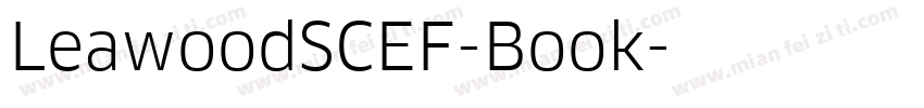 LeawoodSCEF-Book字体转换