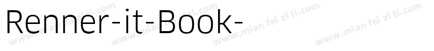 Renner-it-Book字体转换