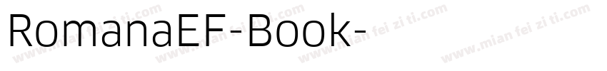 RomanaEF-Book字体转换