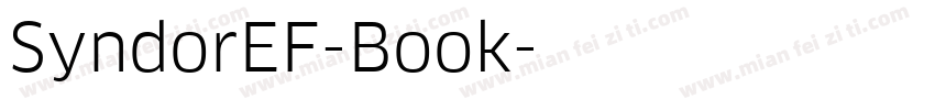 SyndorEF-Book字体转换
