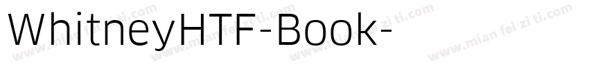 WhitneyHTF-Book字体转换