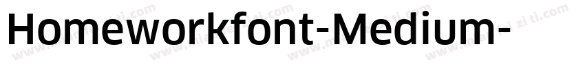 Homeworkfont-Medium字体转换