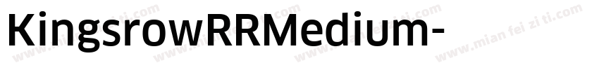 KingsrowRRMedium字体转换