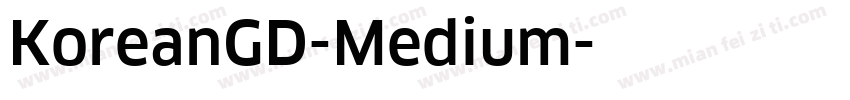 KoreanGD-Medium字体转换