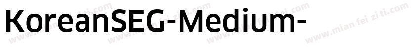KoreanSEG-Medium字体转换