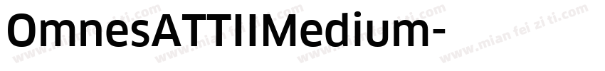 OmnesATTIIMedium字体转换