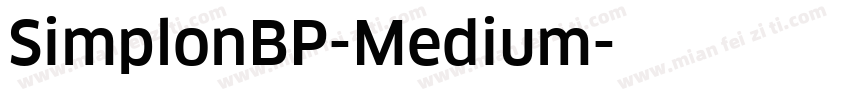 SimplonBP-Medium字体转换