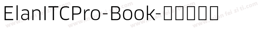 ElanITCPro-Book字体转换