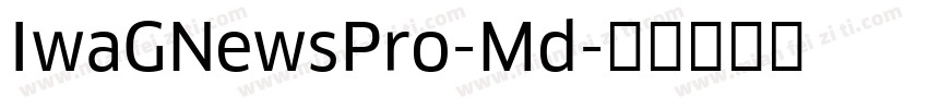 IwaGNewsPro-Md字体转换