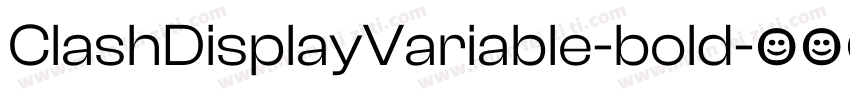 ClashDisplayVariable-bold字体转换