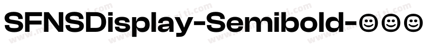 SFNSDisplay-Semibold字体转换