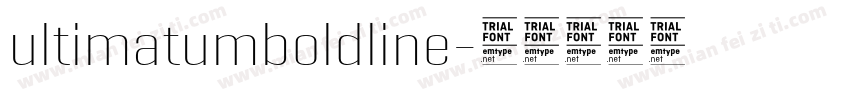ultimatumboldline字体转换