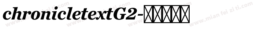 chronicletextG2字体转换