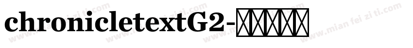 chronicletextG2字体转换