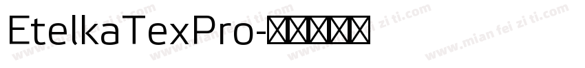 EtelkaTexPro字体转换