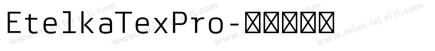 EtelkaTexPro字体转换
