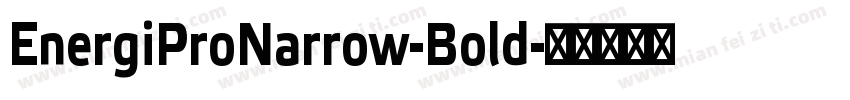 EnergiProNarrow-Bold字体转换