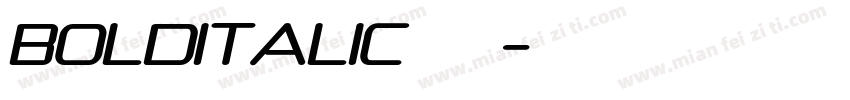BOLDITALIC字体下载字体转换