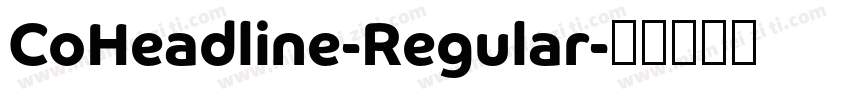 CoHeadline-Regular字体转换
