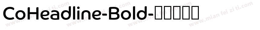 CoHeadline-Bold字体转换