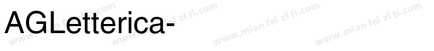 AGLetterica字体转换