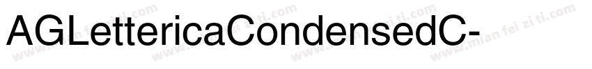AGLettericaCondensedC字体转换