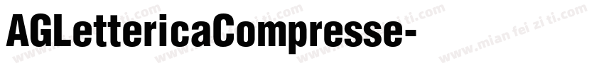 AGLettericaCompresse字体转换