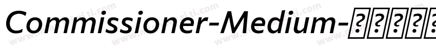 Commissioner-Medium字体转换