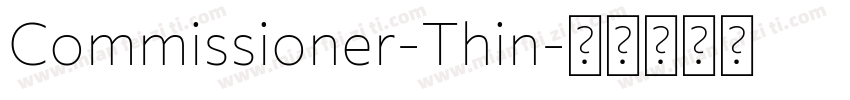 Commissioner-Thin字体转换