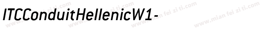 ITCConduitHellenicW1字体转换