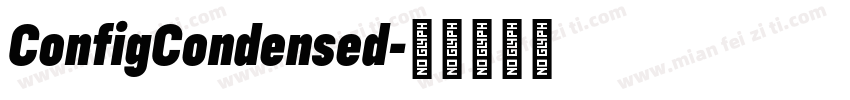 ConfigCondensed字体转换