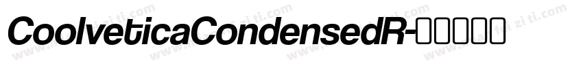 CoolveticaCondensedR字体转换