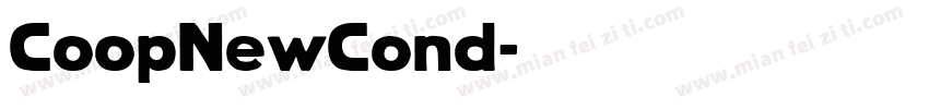 CoopNewCond字体转换