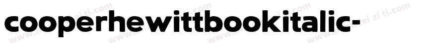 cooperhewittbookitalic字体转换