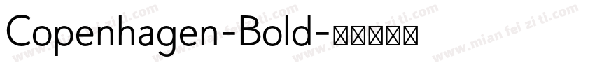 Copenhagen-Bold字体转换