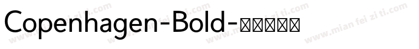 Copenhagen-Bold字体转换