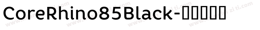 CoreRhino85Black字体转换