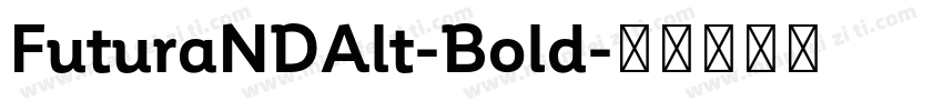 FuturaNDAlt-Bold字体转换