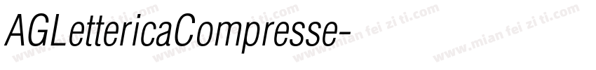 AGLettericaCompresse字体转换
