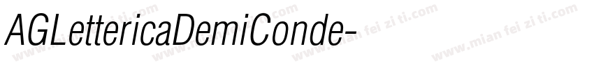 AGLettericaDemiConde字体转换