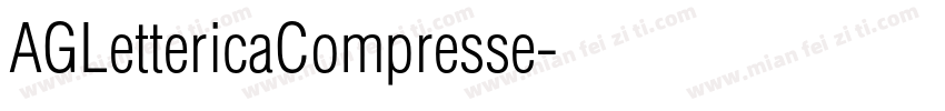 AGLettericaCompresse字体转换