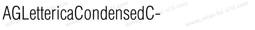 AGLettericaCondensedC字体转换