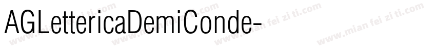 AGLettericaDemiConde字体转换