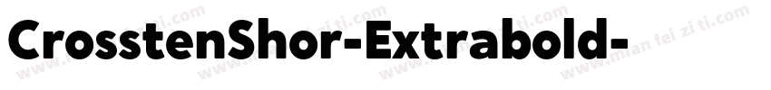 CrosstenShor-Extrabold字体转换