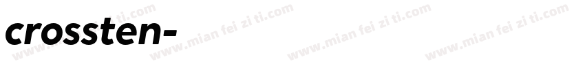 crossten字体转换