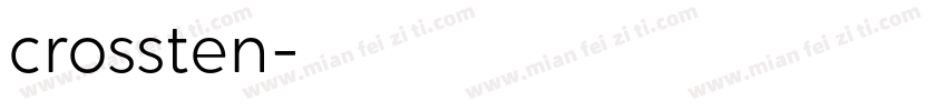 crossten字体转换