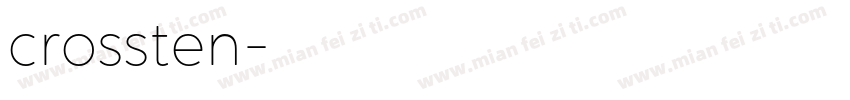 crossten字体转换