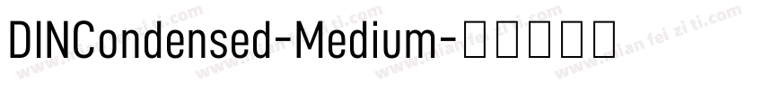 DINCondensed-Medium字体转换