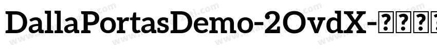 DallaPortasDemo-2OvdX字体转换